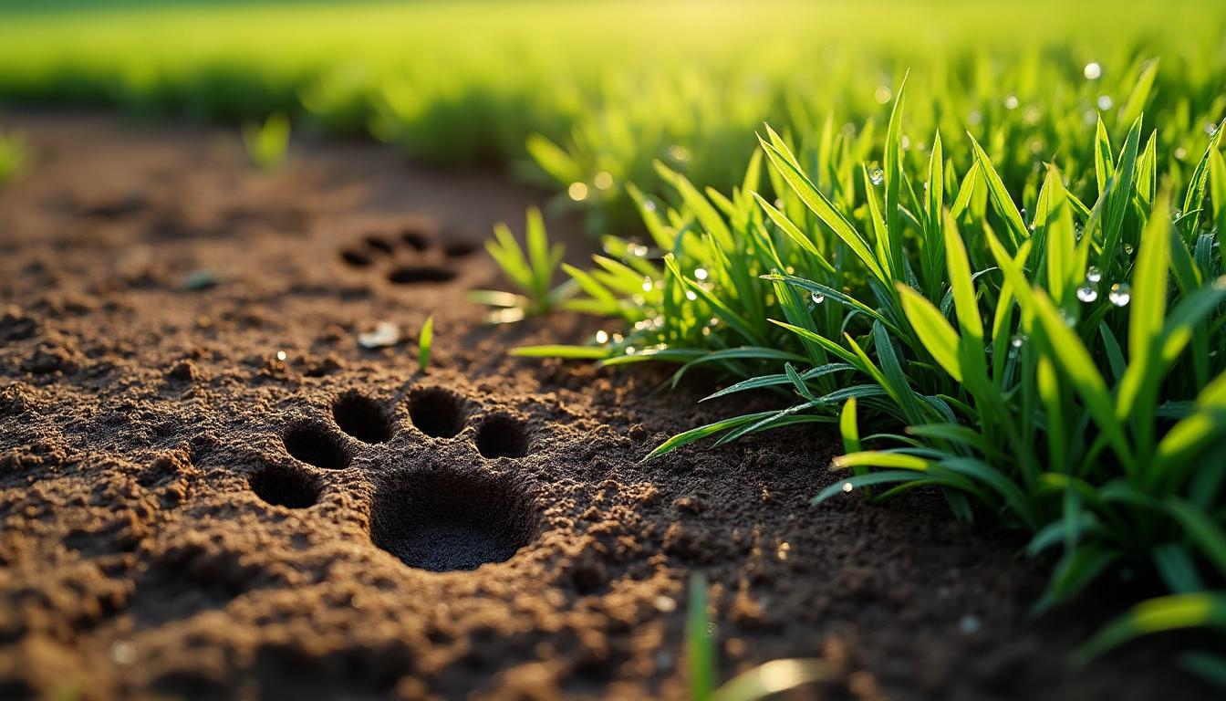 découvrez les raisons pour lesquelles des trous apparaissent dans votre jardin sans monticule et apprenez les méthodes efficaces pour les traiter et préserver votre espace vert.